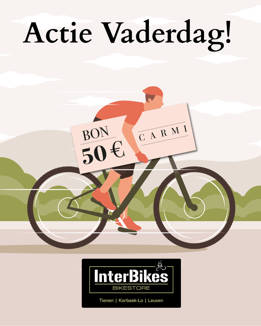 InterBikes Fietsenwinkel Actie Vaderdag